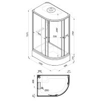 Душевая кабина Triton Коралл 120x80 В L Щ0000061819 без гидромассажа — фото 15, Душевые кабины