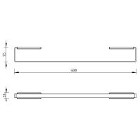 Товар: Полотенцедержатель Whitecross Cubo gunmetal CU2452GM Оружейная сталь - фото 2 Полотенцедержатель Whitecross Cubo gunmetal CU2452GM Оружейная сталь — фото 2, Полотенцедержатели