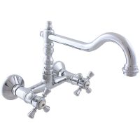 Смеситель для раковины Rav Slezak Morava retro MK302.5/28 Хром — фото 1, Смесители для раковины