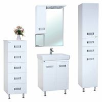 Шкаф пенал Bellezza Сиена 35 4623904710019 Белый — фото 3, Мебель для ванной