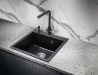 Товар: Кухонная мойка Milacio Murcia 51 Cuarzo MC.77021 Черная матовая - фото 2 Кухонная мойка Milacio Murcia 51 Cuarzo MC.77021 Черная матовая — фото 2, Кухонные мойки