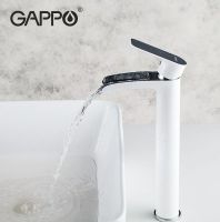 Смеситель для раковины Gappo G48 G1048-31 Белый Хром — фото 2, Смесители для раковины