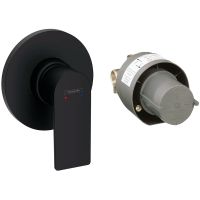 Смеситель для душа Hansgrohe Rebris E 72658670 Черный матовый — фото 1, Смеситель для душа