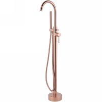 Смеситель для ванны Abber Wasser Kreis AF8115RG Розовое золото — фото 1, Смесители напольные