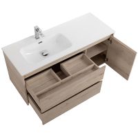 Тумба под раковину BelBagno Kraft 120 L KRAFT-1200-2C-1A-SO-RGB-L подвесная Rovere Galifax Bianco — фото 5, Тумбы под раковину