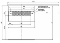 Тумба под раковину Aquanet Токио 130 236917 подвесная Белая — фото 11, Мебель для ванной