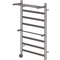 Электрический полотенцесушитель Point Артемида PN14158PE П6 500x800 c 2 полками левый/правый Хром — фото 2, Электрические полотенцесушители