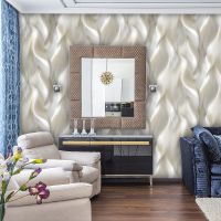 Обои Solo Ice Flame SL8587-13 Винил на флизелине (1,06*10) Бежевый, Абстракция — фото 2, Обои для стен