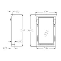 Товар: Зеркало Opadiris Риспекто 65 00-00007056 Слоновая кость с выключателем - фото 6 Зеркало Opadiris Риспекто 65 00-00007056 Слоновая кость с выключателем — фото 6, Мебель для ванной