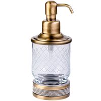 Дозатор для жидкого мыла Boheme Royal Cristal 10929-BR Бронза — фото 1, Дозаторы