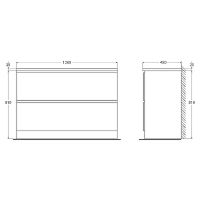 Тумба под раковину BelBagno 120 ALBANO-1200-2C-PIA-BL Bianco Lucido — фото 16, Тумбы под раковину