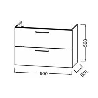Товар: Тумба под раковину Jacob Delafon Odeon Rive Gauche 90 EB2523-R9-E52 подвесная Дуб табак - фото 3 Тумба под раковину Jacob Delafon Odeon Rive Gauche 90 EB2523-R9-E52 подвесная Дуб табак — фото 3, Тумбы под раковину
