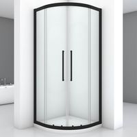 Душевой уголок Black&White Stellar Wind S801 90x90 8019090 профиль Блеск серебра стекло прозрачное — фото 2, Душевые уголки