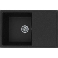 Кухонная мойка Ulgran Practik PR-M 735-004 Черный оникс — фото 1, Кухонные мойки