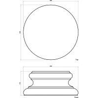 База Европласт 380x170x380 мм арт-1.13.200 — фото 3, Колонны