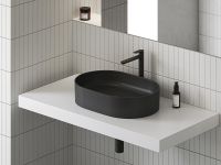 Раковина-чаша Ravak Ceramic Slim O 55 XJX0D155000 Черная матовая — фото 2, Раковины накладные