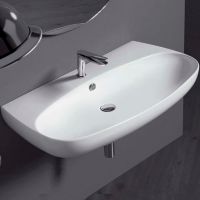 Раковина Simas Vignoni 80 VI11bi*1 Белая — фото 1, Раковины подвесные