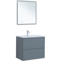 Тумба под раковину Aquanet Арт 75 313275 подвесная Мисти грин — фото 6, Тумбы под раковину