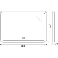Товар: Зеркало BelBagno Marino 90 SPC-MAR-900-600-LED-TCH-WARM с подсветкой с подогревом С сенсорным выключателем - фото 9 Зеркало BelBagno Marino 90 SPC-MAR-900-600-LED-TCH-WARM с подсветкой с подогревом С сенсорным выключателем — фото 9, Зеркала в ванную комнату