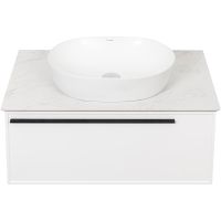 Тумба под раковину La Fenice Elba 80 FNC-01-ELB-B-80 подвесная Белая матовая — фото 6, Мебель для ванной