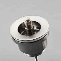 Донный клапан Frap F62-8 click-clack Хром Белый — фото 2, Донные клапаны