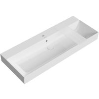 Раковина Kerama Marazzi Grande 120 GR.wb.120 Белая глянцевая — фото 1, Раковины подвесные