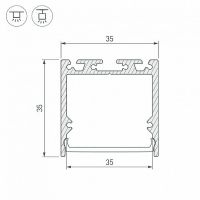 Товар: Профиль алюминиевый Arlight 027986 накладной Черный - фото 3 Профиль алюминиевый Arlight 027986 накладной Черный — фото 3, Профили для светодиодных лент