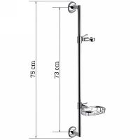 Душевая штанга Frap F8006 Хром — фото 2, Душевое оборудование. Душевая программа