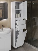 Товар: Шкаф пенал Orange Рио 40 PR 40-05KR с бельевой корзиной Белый - фото 3 Шкаф пенал Orange Рио 40 PR 40-05KR с бельевой корзиной Белый — фото 3, Мебель для ванной