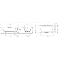 Товар: Чугунная ванна Jacob Delafon Diapason 170x75 E2926-00 с антискользящим покрытием - фото 4 Чугунная ванна Jacob Delafon Diapason 170x75 E2926-00 с антискользящим покрытием — фото 4, Чугунные ванны