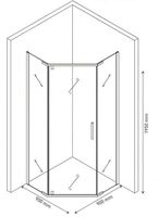 Товар: Душевой уголок Berges Oxygen 90х90 061021 профиль Хром стекло прозрачное - фото 5 Душевой уголок Berges Oxygen 90х90 061021 профиль Хром стекло прозрачное — фото 5, Душевые уголки