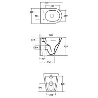 Товар: Унитаз Globo Forty3 FO002.BI приставной без сиденья - фото 5 Унитаз Globo Forty3 FO002.BI приставной без сиденья — фото 5, Унитазы
