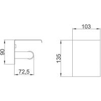Держатель туалетной бумаги Frap F502 с полкой Хром — фото 9, Аксессуары и оборудование для общественных мест