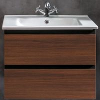 Тумба под раковину Boheme Armadi Art Capolda 65 849-065-D подвесная Dark wood — фото 1, Мебель для ванной