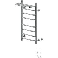 Электрический полотенцесушитель Ника Way-3 80/40 с полкой Хром — фото 1, Электрические полотенцесушители