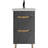 Тумба под раковину Bellezza Слим 50 4636506110422 Серый Натуральный дуб — фото 2, Тумбы под раковину