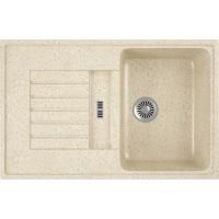 Кухонная мойка Domaci Бьелла DMC-24 GWS-24-328 Бежевая — фото 1, Кухонные мойки