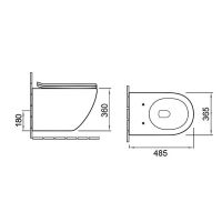 Комплект унитаза Vincea Globo VT1-14S с инсталляцией WellWant Standart 50 WWISI111BB с сиденьем Микролифт и Черной матовой клавишей смыва — фото 8, Комплекты унитаз + инсталляция