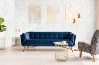 Обои Marburg Urban Elegance 34233 Винил на флизелине (1,06*10,05) Белый, Листья/Штукатурка — фото 3, Обои для стен