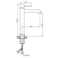 Смеситель для раковины Orange Karl M05-121cr Хром — фото 9, Смесители для раковины