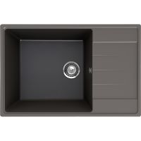 Кухонная мойка Ulgran Quartz Prima 760-09 Асфальт — фото 1, Кухонные мойки