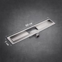 Товар: Душевой лоток Ростовская Мануфактура Сантехники РМС ТЛ-01-50х7 с решеткой под плитку - фото 5 Душевой лоток Ростовская Мануфактура Сантехники РМС ТЛ-01-50х7 с решеткой под плитку — фото 5, Душевые лотки