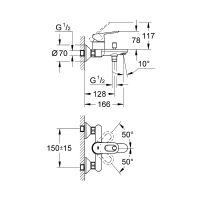 Смеситель для ванны Grohe BauLoop Хром арт-23341000 — фото 4, Смеситель для ванны