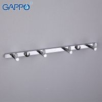 Вешалка для полотенец Gappo G202-4 Хром — фото 5, Крючки для полотенец