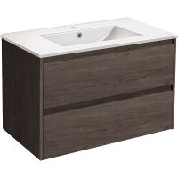 Тумба под раковину Vincea Gio 80 VMC-2G800RO подвесная R.Oak — фото 1, Тумбы под раковину