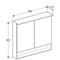 Товар: Зеркальный шкаф Geberit Acanto 90 500.646.00.2 Дуб Мистик - фото 7 Зеркальный шкаф Geberit Acanto 90 500.646.00.2 Дуб Мистик — фото 7, Зеркальные шкафы в ванную