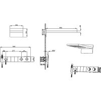 Товар: Душевая система Boheme Zodiac 133-SGM с термостатом Оружейная сталь глянцевая - фото 2 Душевая система Boheme Zodiac 133-SGM с термостатом Оружейная сталь глянцевая — фото 2, Душевое оборудование. Душевая программа