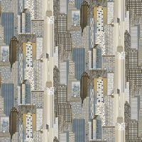 Обои Bruno Zoff Silver 60115-4 Фольга на флизелине (1,06*10,05)  Синий, Геометрия — фото 2, Обои для стен