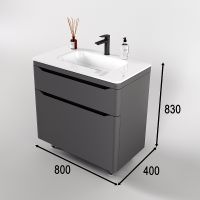 Товар: Тумба под раковину Style Line Марелла 80 Люкс Plus СС-00002403 Серый матовый антискрейтч - фото 7 Тумба под раковину Style Line Марелла 80 Люкс Plus СС-00002403 Серый матовый антискрейтч — фото 7, Тумбы под раковину