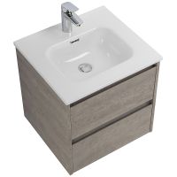 Тумба под раковину BelBagno Kraft 50 KRAFT-500-2C-SO-CG подвесная Cemento Grigio — фото 3, Тумбы под раковину